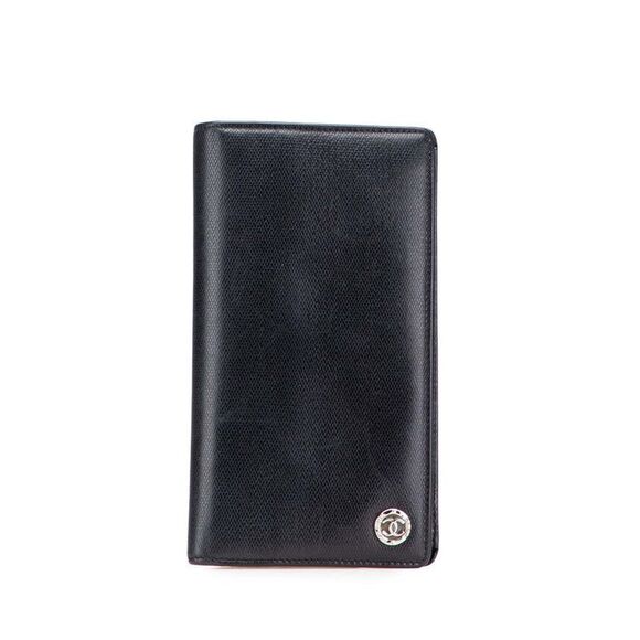 Chanel Coco Button Leather Long Wallet - Picture 1 of 10